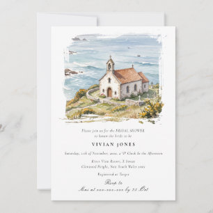 Invitation La petite chapelle au bord de la mer Shower de mar