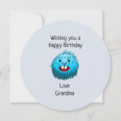 Invitation La petite créature super mignonne (Dos)