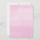 Invitation La petite fille du printemps est en train de fleur (Dos)