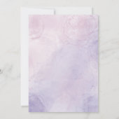 Invitation La petite fleur sauvage est en route Baby Shower (Dos)