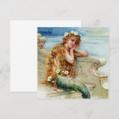 Invitation « La Petite Sirène » par E S Hardy (Devant / Derrière)