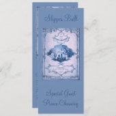 Invitation La peu d'invitation en verre de la pantoufle 2 (Devant / Derrière)