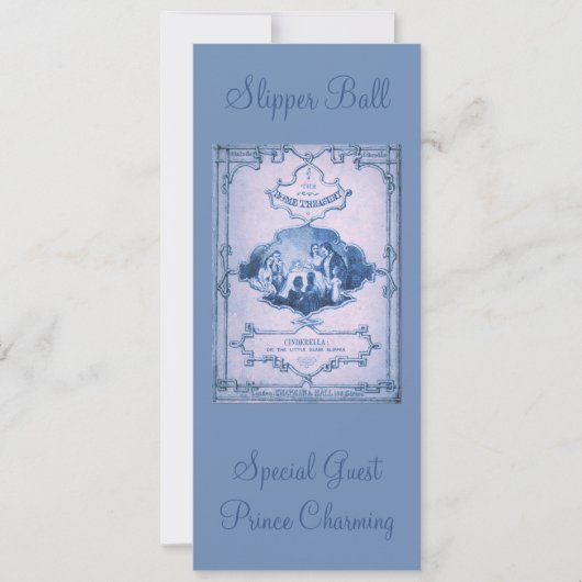 Invitation La peu d'invitation en verre de la pantoufle 2 (Devant)