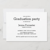 Invitation La Photo De Graduate Tassel Vaut Le Script Hassle (Dos)