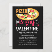 Invitation La Pizza Est Ma Saint Valentin Amusante (Devant)