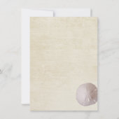 Invitation La plage et la Fête des mariées de dentelle précie (Dos)