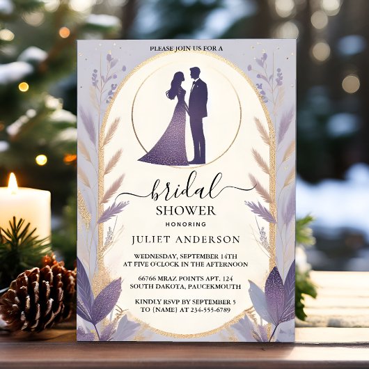 Invitation La Plum Fall Été Lavender Sage Fête des mariées