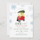 Invitation La plupart du temps de l'année voiture 1er anniver (Devant)