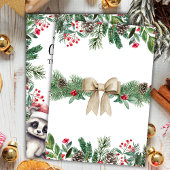 Invitation LA PLUPART | Raccoons Noël 1er anniversaire