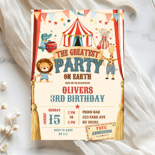 Invitation La Plus Grande Fête d'Anniversaire sur Terre