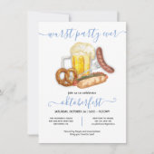 Invitation La plus grande fête de saucisses d'Oktoberfest Mod (Devant)