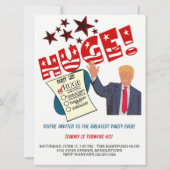 Invitation La plus grande fête de Trump jamais célébrée (Devant)