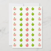 Invitation La pomme de nos yeux premier anniversaire (Dos)