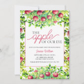 Invitation La pomme de notre Baby shower d'action de grâces o (Devant)