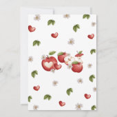 Invitation La pomme de notre Baby shower oculaire (Dos)