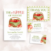 Invitation La pomme de notre Baby shower oculaire