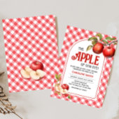 Invitation La pomme de notre Baby shower oculaire