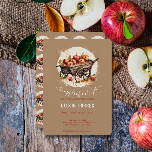 Invitation La Pomme De Notre Baby shower Oeil