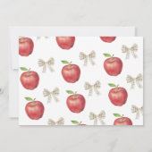 Invitation La pomme de notre oeil Premier anniversaire (Dos)