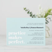 Invitation La Pratique Est Parfaite | Dîner de répétition mod (Debout devant)