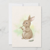 Invitation La première fête de la dent de Bunny (Dos)