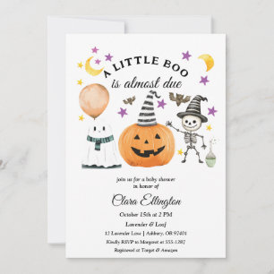Invitation La première Halloween de Little Pumpkin Baby showe