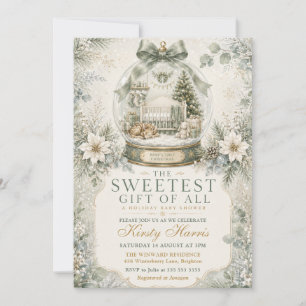 Invitation La première Noël de bébé Baby Shower