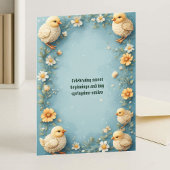 Invitation La première Pâques de bébé Poussin de printemps ve