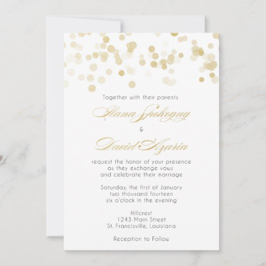 Invitation La preuve d'Ilana (Devant)