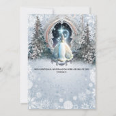 Invitation La princesse de conte de fée d'hiver enchantée por (Dos)