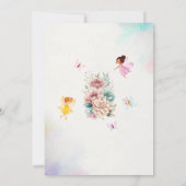 Invitation La princesse de la fée de fleurs magiques tourne q (Dos)