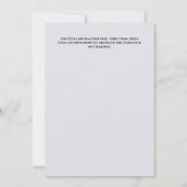 Invitation La princesse d'hiver fée la neige de la forêt bleu (Dos)