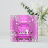 Invitation La princesse magique Quinceanera fête d'anniversai (Debout devant)