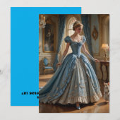 Invitation La princesse secrète du château (Devant / Derrière)
