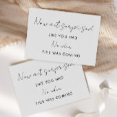 Invitation La proposition de Bridesmaid agit maintenant comme