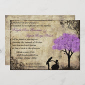 Invitation La Proposition Vintage Mariage Invitation. (Devant / Derrière)