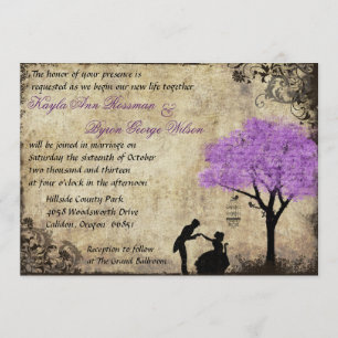 Invitation La Proposition Vintage Mariage Invitation.