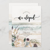 Invitation la protéa florale de plage tropicale que nous avon (Devant / Derrière)