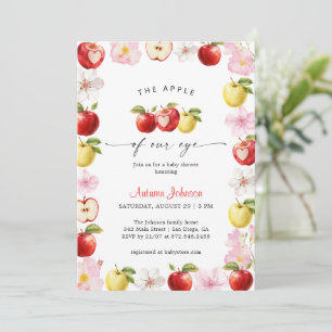 Invitation La Prunelle De Nos Yeux Fête Prénatale Fleur De Po