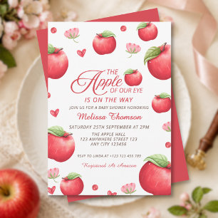 Invitation La Prunelle De Nos Yeux Fleur Rose Rouge Baby Show