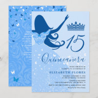 La Quincennera Bleue Royale Bleue Lumière Moderne