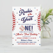 Invitation La recette de l'année Baseball 1er Anniversaire Ph (Debout devant)