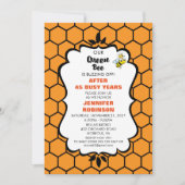 Invitation La reine Bee mignonne Bumble Bee avec la retraite  (Devant)