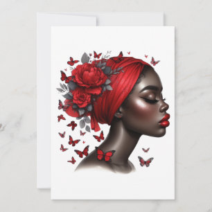Invitation La reine noire melanin sista anniversaire amour
