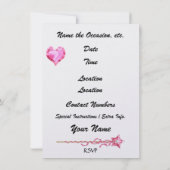 Invitation La Reine veut une fête ! - SRF (Dos)