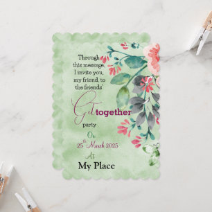 Invitation La rencontre des amis floraux