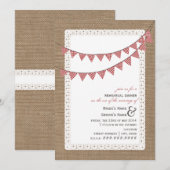 Invitation La répétition de la En vichy rouge inspirée par Bu (Devant / Derrière)