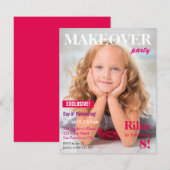 Invitation La restauration de magazine choient la fête (Devant / Derrière)