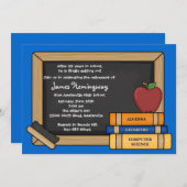 Invitation La retraite d'un enseignant de tableau noir, CHOIS (Devant / Derrière)