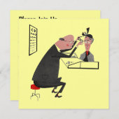 Invitation La rétro fête de remise des diplômes ou (Devant / Derrière)